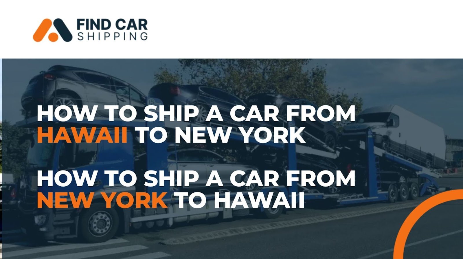 HOW TO SHIP A CAR FROM HAWAII TO NEW YORK - HOW TO SHIP A CAR FROM NEW YORK TO HAWAII